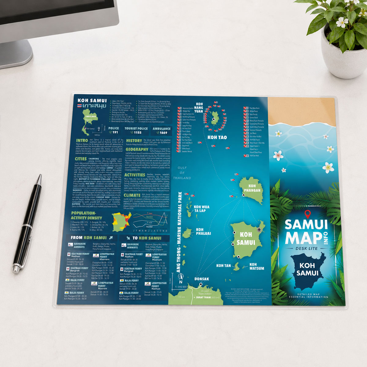 Samui Map Info Desk Lite - Area map