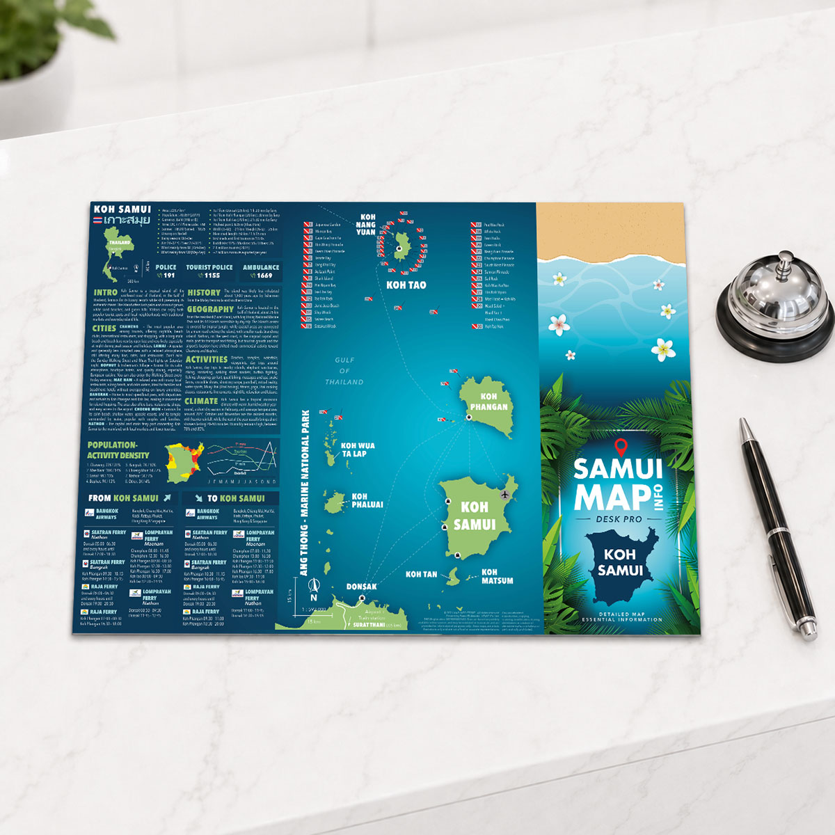 Samui Map Info Desk Pro - Area map
