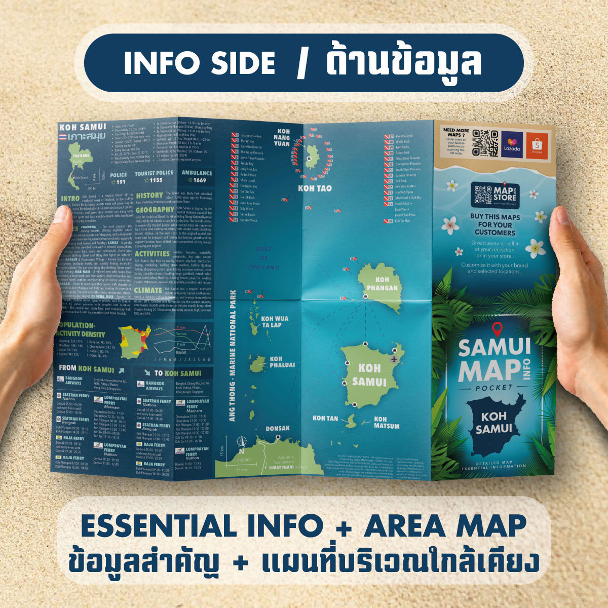 Samui Map Info Pocket - ด้านข้อมูล