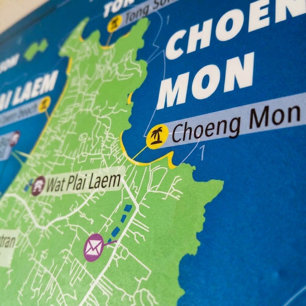Samui Map Wall Sticker 2