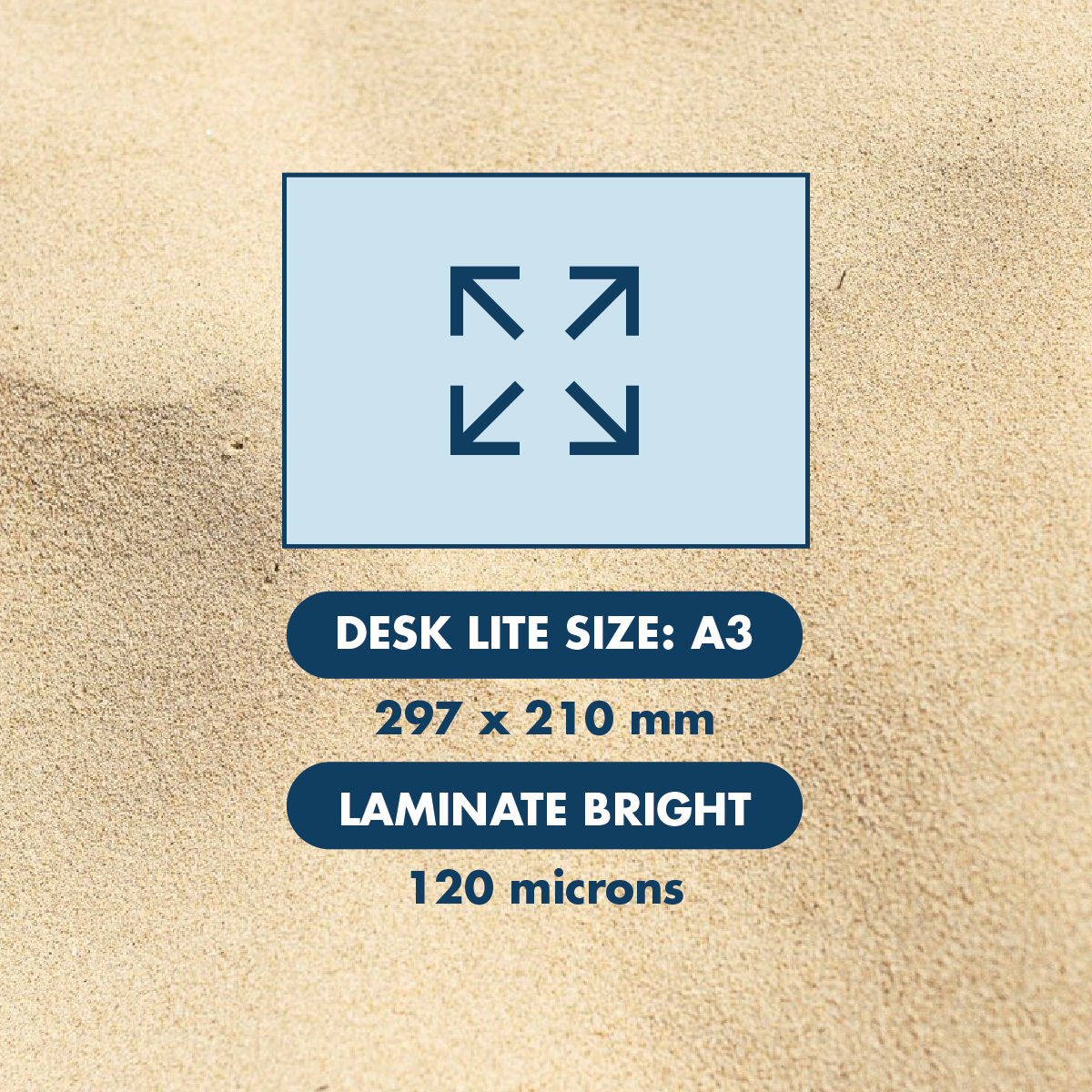 Phangan Map Info Desk Lite - Size